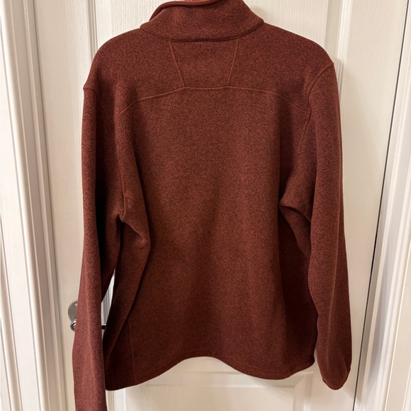 The North Face Men's Zip-Up Sweater in Maroon - Picture 5 of 5